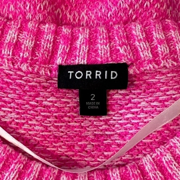 Torrid DROP SHOULDER PULLOVER SWEATER
- ACRYLIC PINK - Picture 9 of 12